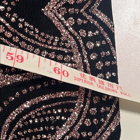 Jump Elegant Black and Bronze glittery formal Dress - stunning-Sz 7/8 - Picture 13 of 13